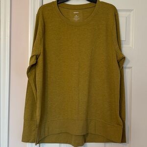SONOMA TUNIC PULLOVER SWEATSHIRT in Mustard Yellow Size XL